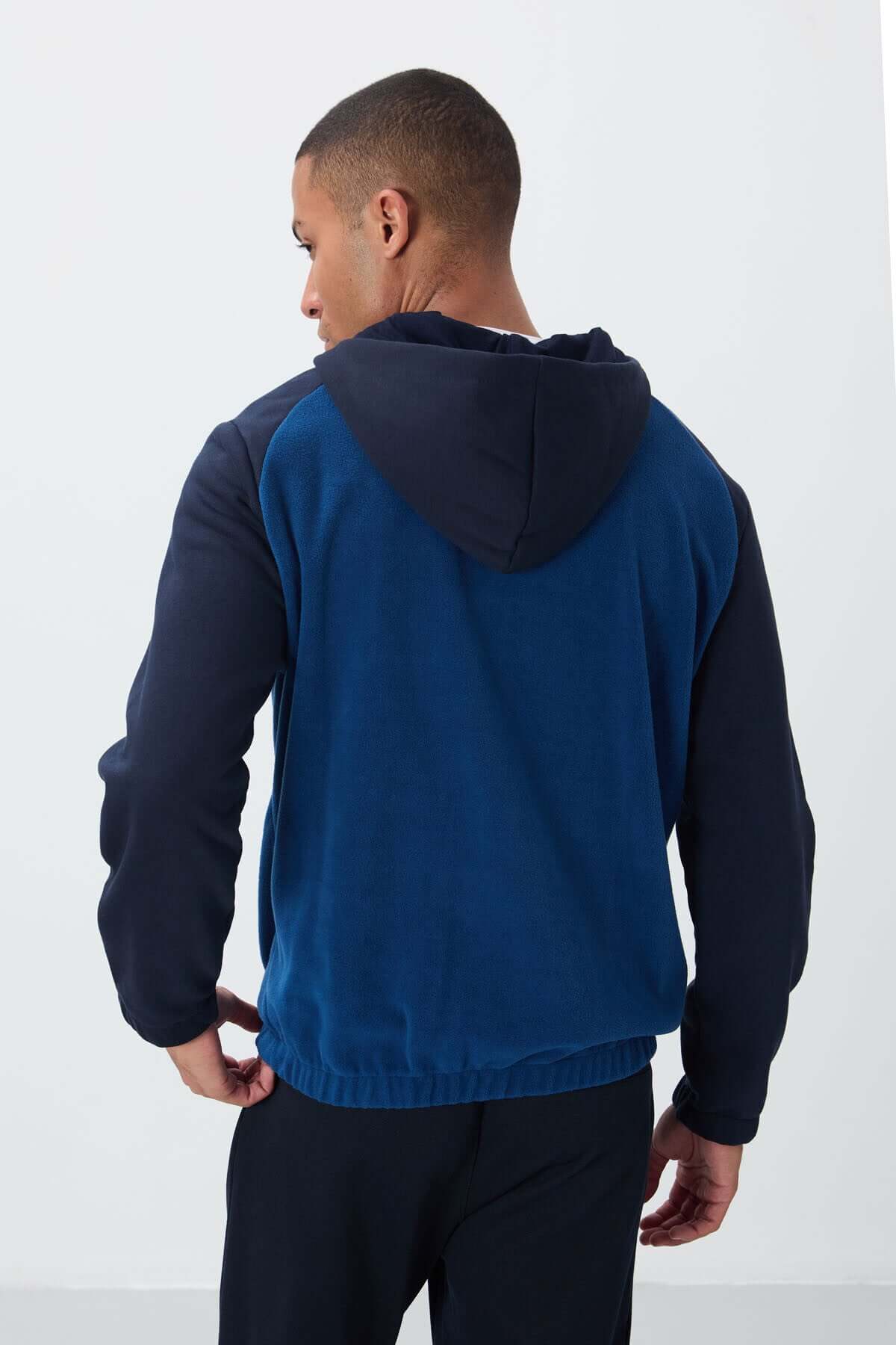 Ruby Parliament Polar Sweatshirt for Men – Half-Zip Hooded, Standard Fit, Embroidered Design | Air Jones